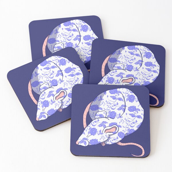 Item preview, Chinese Ceramic Sleepy Rat designed and sold by Cozy Little Doodles by Hosha’na.