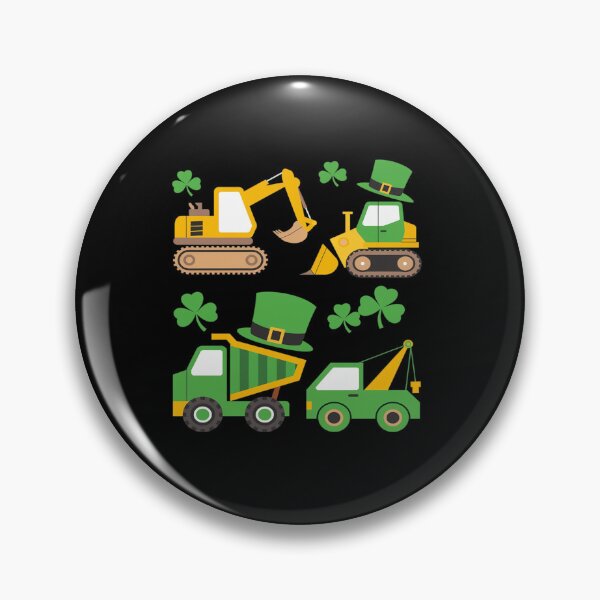 Artikelvorschau, Irischer Baufahrzeugkran für Kleinkinder am St. Patrick's Day entworfen und verkauft von SIGORDESIGN.