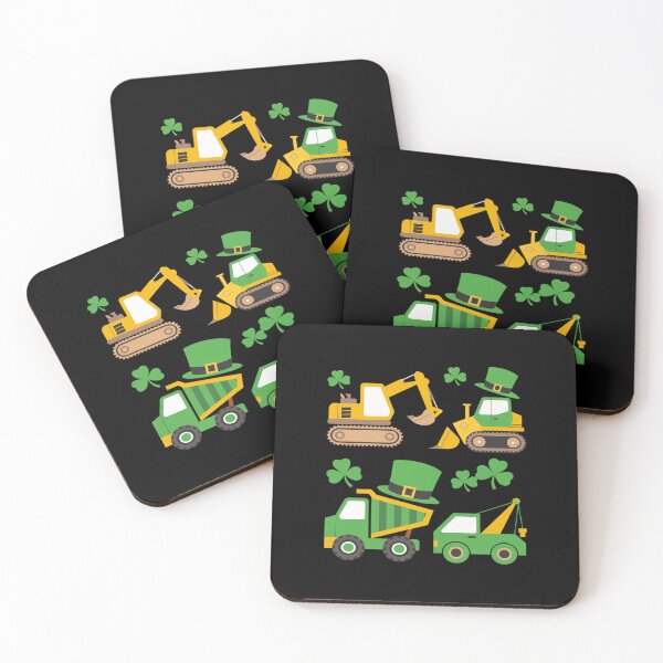 Item preview, Irish Construction Truck Crane Toddler Boys St Patricks Day designed and sold by SIGORDESIGN.