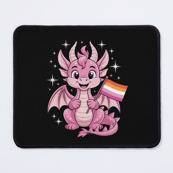 Item preview, Lesbian Dragon Orange Pink Lesbian Pride designed and sold by SIGORDESIGN.