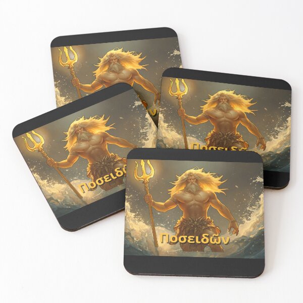 Item preview, Poseidon – Greek God of the Sea | Mythology Artwork designed and sold by GreennieArt.