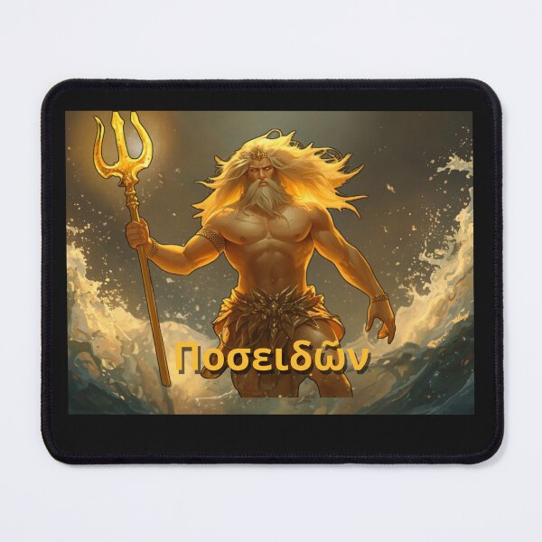 Item preview, Poseidon – Greek God of the Sea | Mythology Artwork designed and sold by GreennieArt.