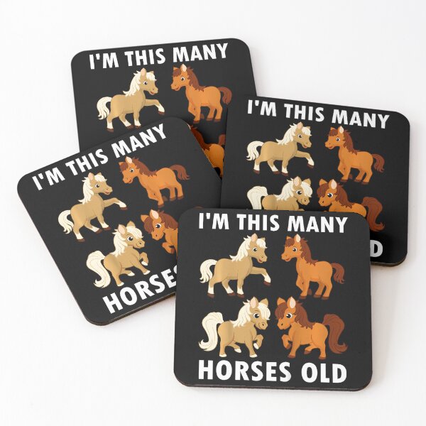 Item preview, Kids 4 Years Old Girl Horses Old 4Th Birthday Kids designed and sold by TysonLangosh.