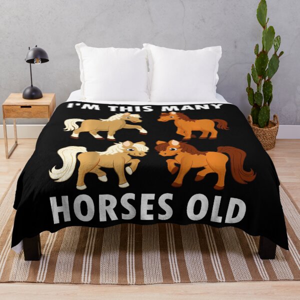 Item preview, Kids 4 Years Old Girl Horses Old 4Th Birthday Kids designed and sold by TysonLangosh.