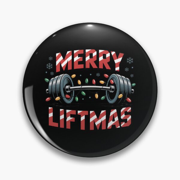 Item preview, Merry Liftmas – Christmas Barbell Fitness Design designed and sold by SoftStyleStudio ⭐⭐⭐.