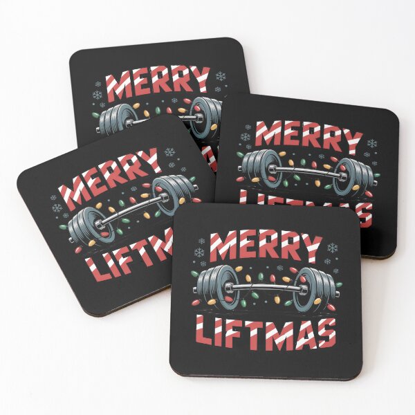 Item preview, Merry Liftmas – Christmas Barbell Fitness Design designed and sold by SoftStyleStudio ⭐⭐⭐.