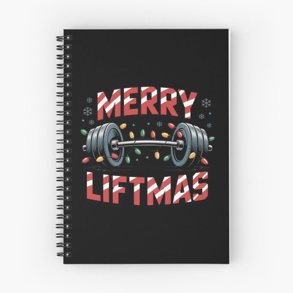 Item preview, Merry Liftmas – Christmas Barbell Fitness Design designed and sold by SoftStyleStudio ⭐⭐⭐.