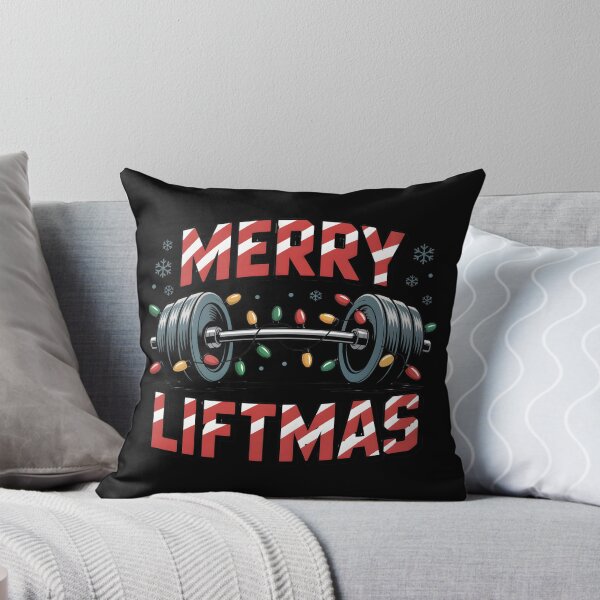 Item preview, Merry Liftmas – Christmas Barbell Fitness Design designed and sold by SoftStyleStudio ⭐⭐⭐.
