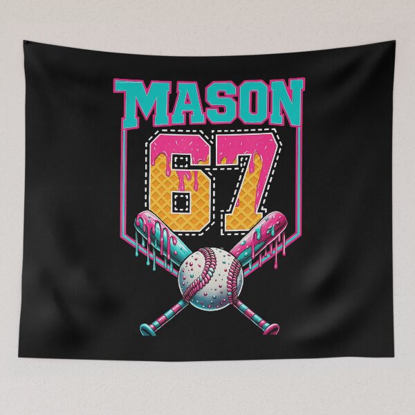 Item preview, Trendy Mason 67 Mem Ice Cream Drip Baseball Birthday Costume designed and sold by TysonLangosh.
