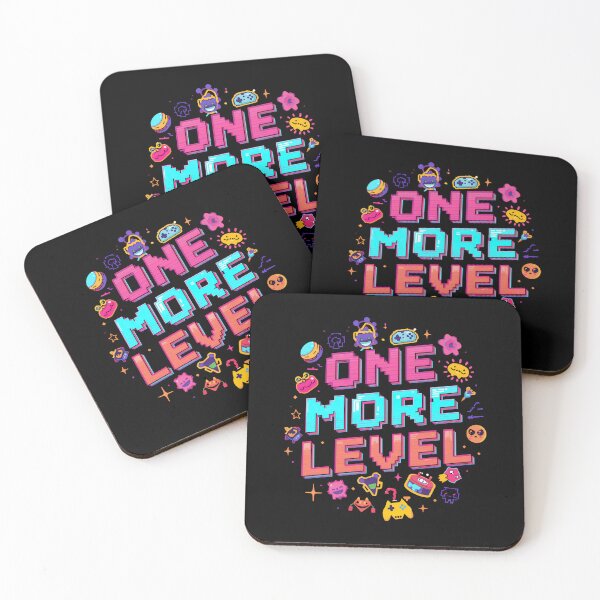 Item preview, Cute Gamer Design - One More Level Retro Icons designed and sold by PHRASEandSTYLE.