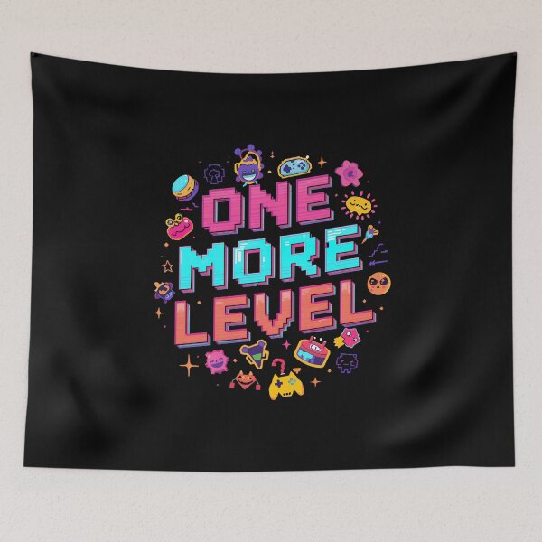 Item preview, Cute Gamer Design - One More Level Retro Icons designed and sold by PHRASEandSTYLE.