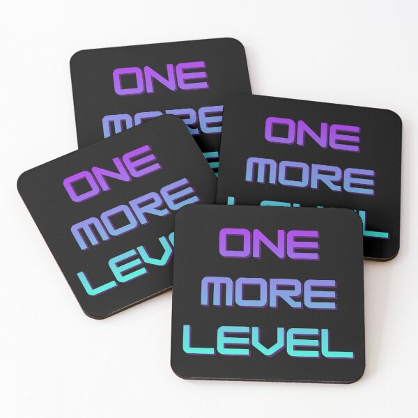 Item preview, Neon Gamer Quote - One More Level designed and sold by PHRASEandSTYLE.