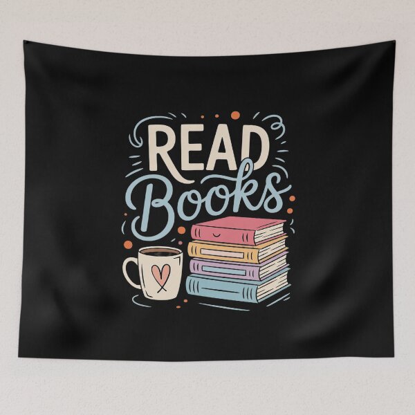 Item preview, Drink Tea Read Books Be Happy I Love Reading Book Lover  designed and sold by MarryIsMonth.