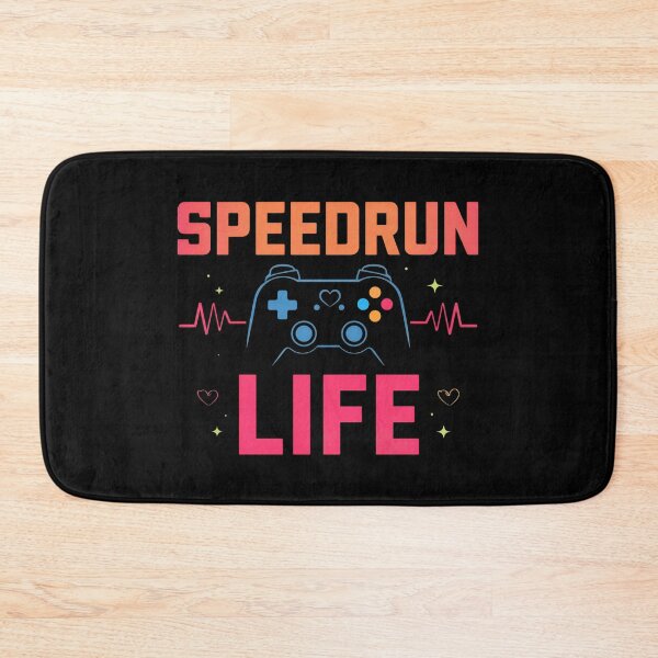 Item preview, Speedrun Life Neon Gamer Controller Art designed and sold by PHRASEandSTYLE.