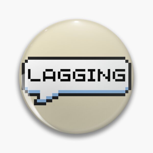 Item preview, Lagging Sticker designed and sold by Potato Quality Prints.