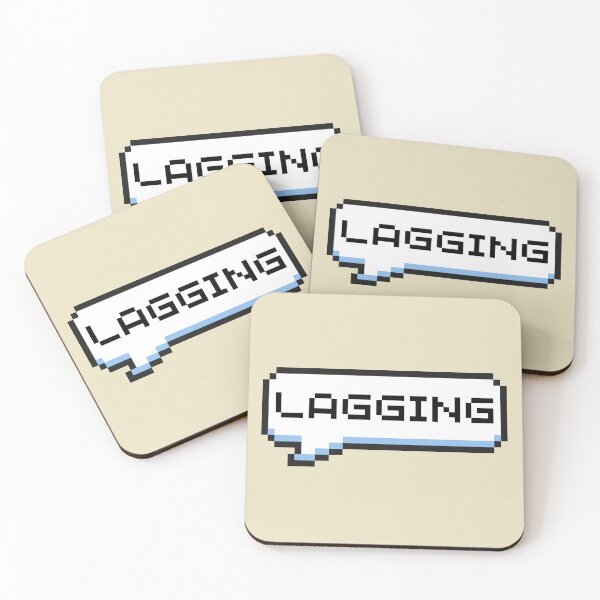 Item preview, Lagging Sticker designed and sold by Potato Quality Prints.