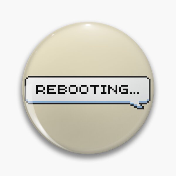 Item preview, Rebooting... Sticker designed and sold by Potato Quality Prints.