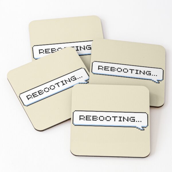 Item preview, Rebooting... Sticker designed and sold by Potato Quality Prints.