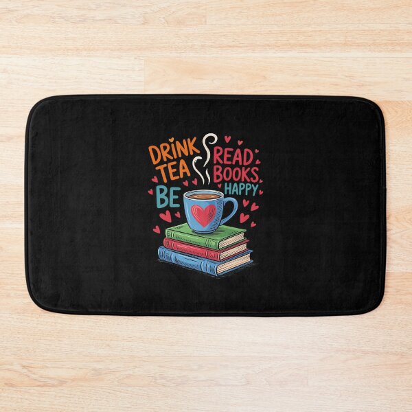 Item preview, Drink Tea Read Books Be Happy I Love Reading Bookworm  designed and sold by AquaKiev.