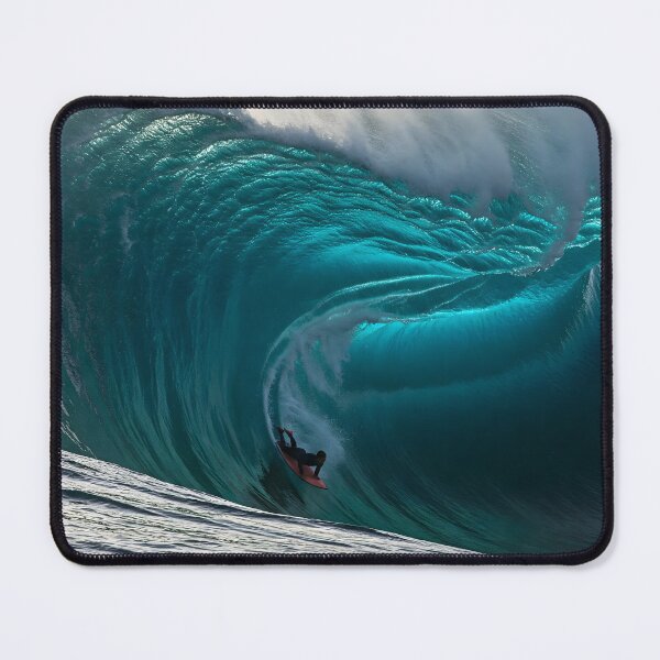 Item preview, A bodyboarder drops into a colossal wave, a moment of extreme sport and nature's power captured by advanced algorithms designed and sold by homydesign.
