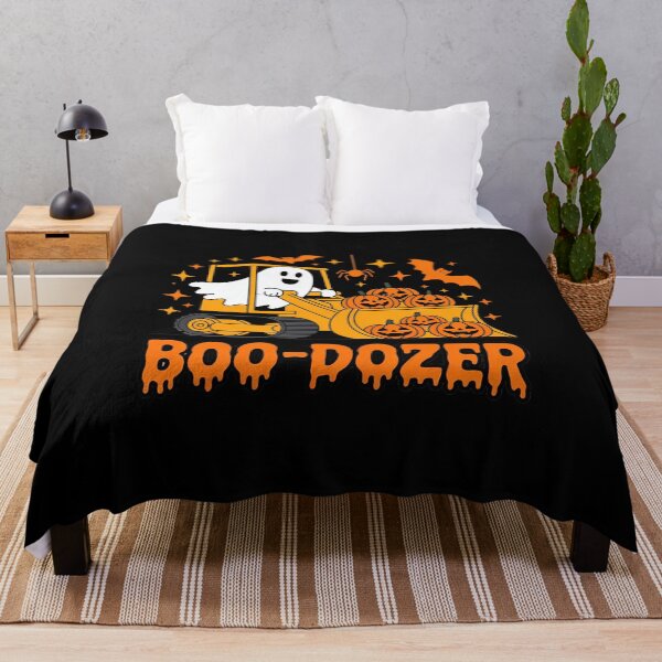 Item preview, Halloween Construction Ghost Boo Dozer Autumn Pumpkin Kids designed and sold by ShelFisher.