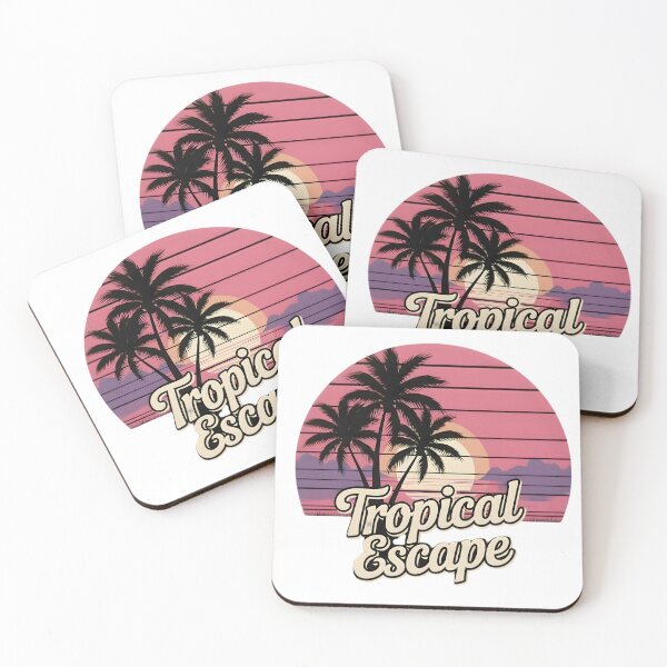 Item preview, Tropical Escape Retro Sunset Palm Trees Design designed and sold by SoulenCify.