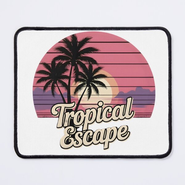 Item preview, Tropical Escape Retro Sunset Palm Trees Design designed and sold by SoulenCify.
