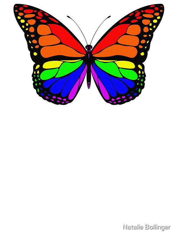 "Butterfly Rainbow Style" Stickers by Natalie Bollinger | Redbubble