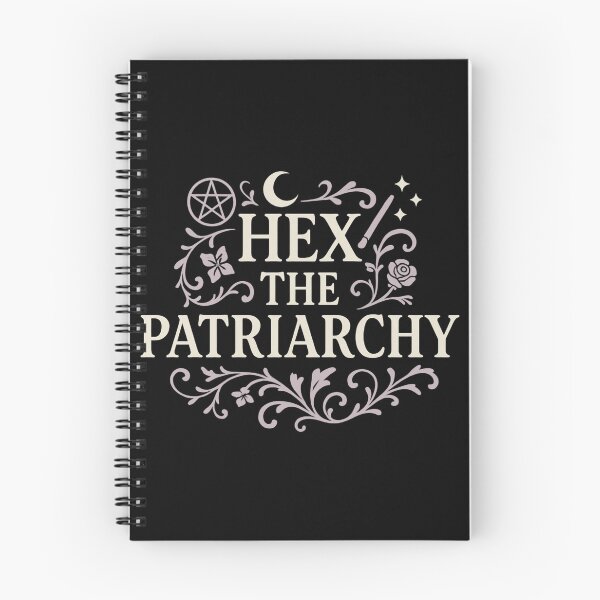 Item preview, Hex the Patriarchy Shirt | Witchy Feminist Gothic Aesthetic | Moon Pentacle Spell Design designed and sold by Mouraludia.