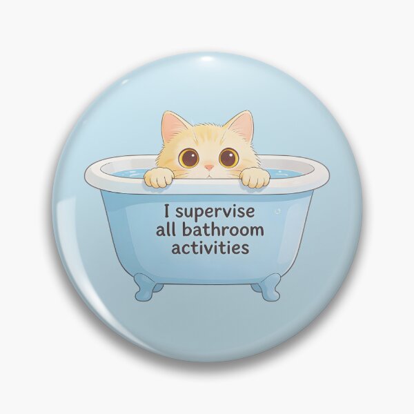 Item preview, cat bathroom Funny Bathtub Cat Shirt – Curious Cat Watching – Cute Bathroom Humor designed and sold by Uglyandcute.