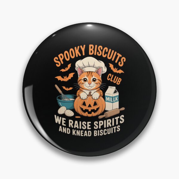 Item preview, Halloween Cute Cat Baking Spooky Biscuits Club Kitty designed and sold by ShelFisher.