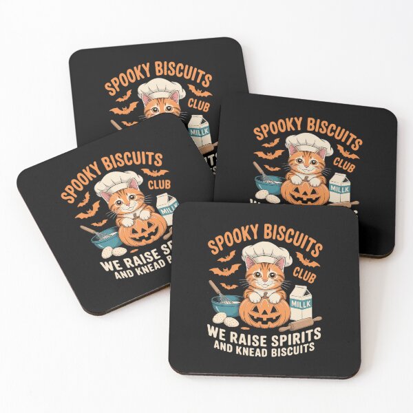 Item preview, Halloween Cute Cat Baking Spooky Biscuits Club Kitty designed and sold by ShelFisher.