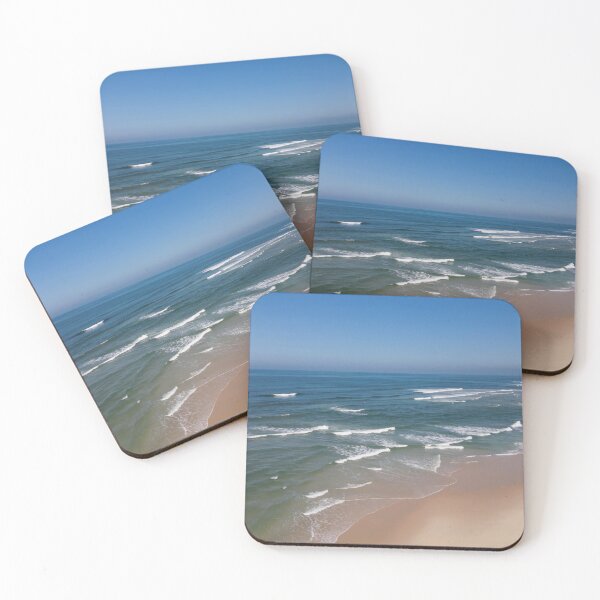 Item preview, Side view of waves crashing on sandy beach designed and sold by homydesign.