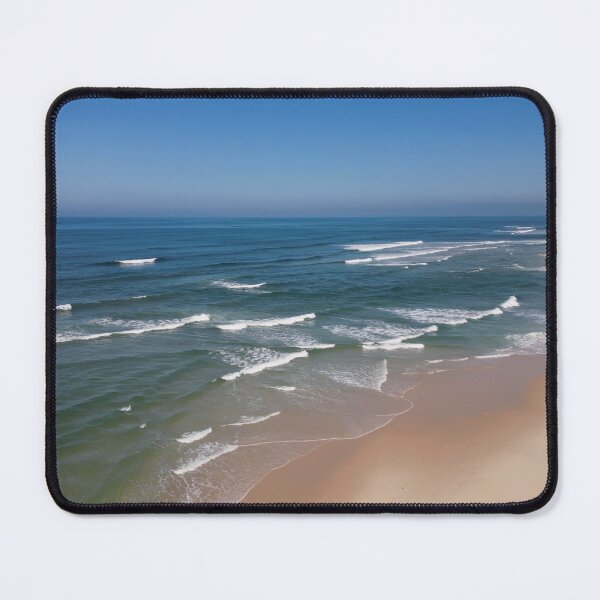 Item preview, Side view of waves crashing on sandy beach designed and sold by homydesign.