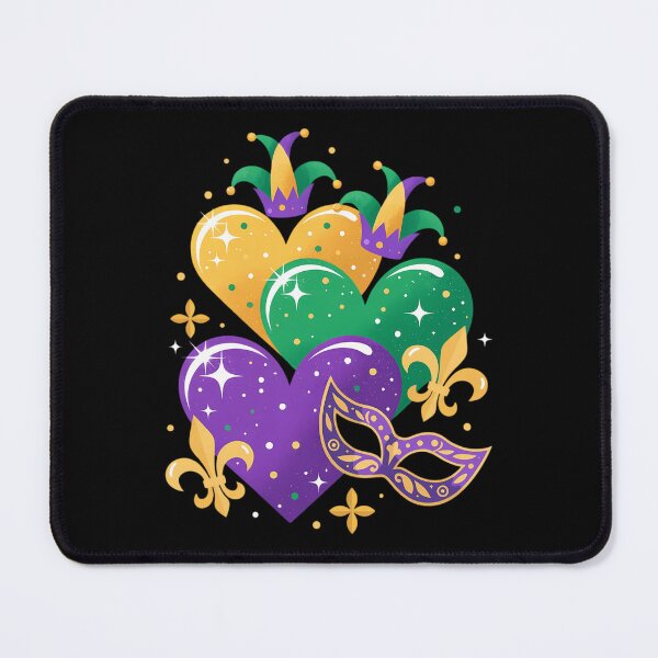 Item preview, Mardi Gras Cute Hearts designed and sold by CruelShadesSt.