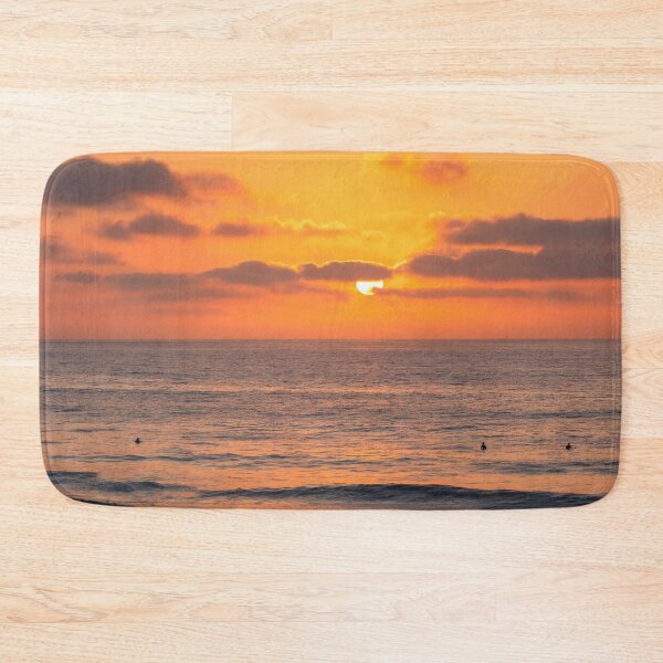 Item preview, Surfer silhouettes in the ocean at sunset designed and sold by homydesign.