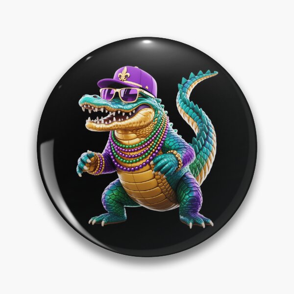 Item preview, Mardigator Mardi Gras Alligator Men Women Mardi Gras designed and sold by CruelShadesSt.