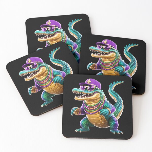 Item preview, Mardigator Mardi Gras Alligator Men Women Mardi Gras designed and sold by CruelShadesSt.