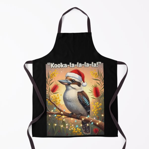 Item preview, xmas kookaburra Festive Christmas Kookaburra on Eucalyptus Branch – Kooka-la-la-la-la designed and sold by Uglyandcute.