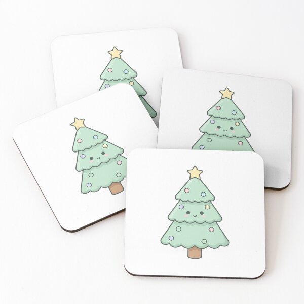 Item preview, Cute Kawaii Christmas Tree – Pastel Holiday Spruce designed and sold by Serge-Design.