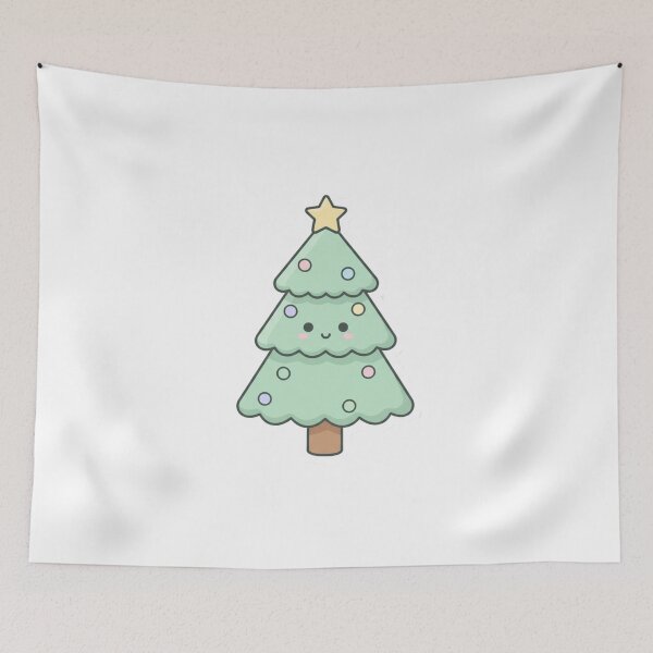 Item preview, Cute Kawaii Christmas Tree – Pastel Holiday Spruce designed and sold by Serge-Design.