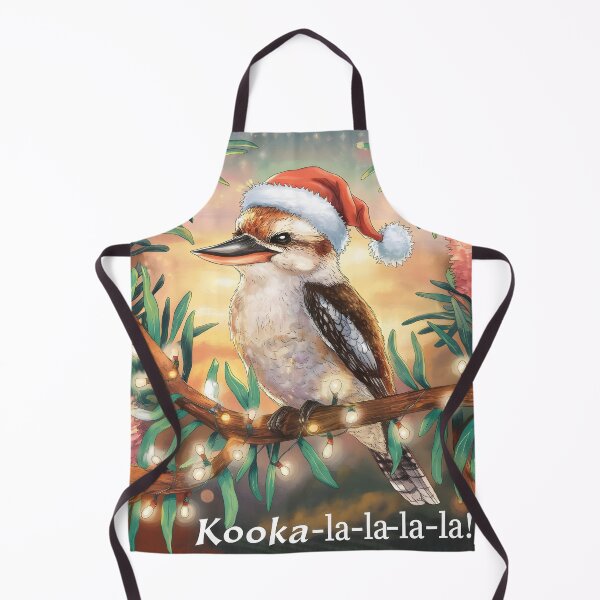 Item preview, xmas kookaburra Festive Christmas Kookaburra on Eucalyptus Branch – Kooka-la-la-la-la designed and sold by Uglyandcute.