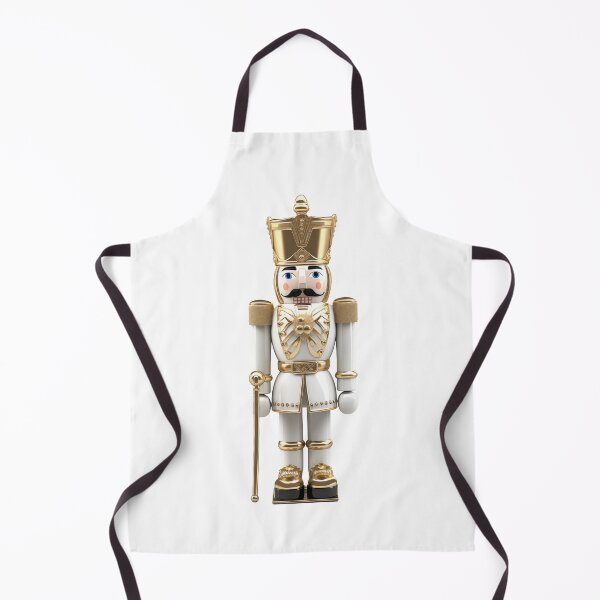 Item preview, Elegant Gold Nutcracker Christmas Art designed and sold by GlowValeStudio.