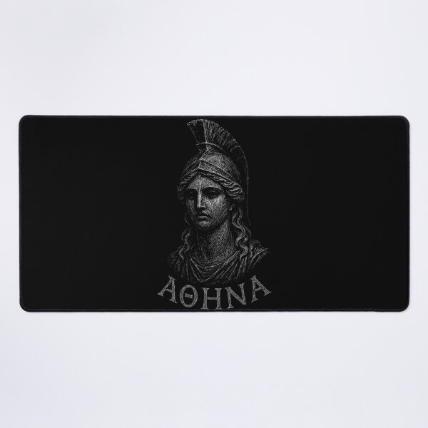 Item preview, Athena Greek Goddess Distressed Scratch Art designed and sold by Mortisigil.
