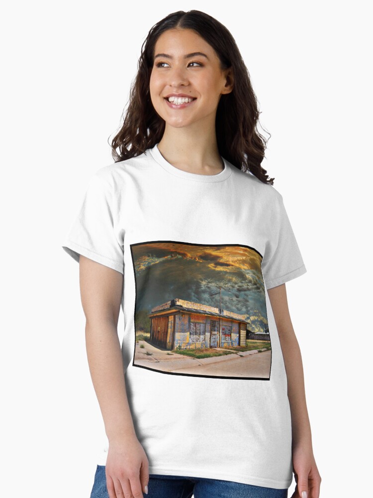 Thumbnail 2 of 7, Classic T-Shirt, Jackson Mississippi Sky looms over McLean Texas designed and sold by jdempsey.