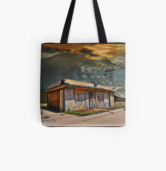 Jackson Mississippi Sky looms over McLean Texas All Over Print Tote Bag
