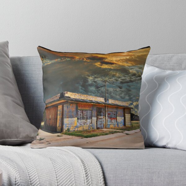 Jackson Mississippi Sky looms over McLean Texas Throw Pillow