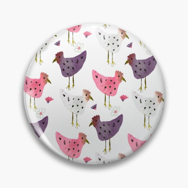 Item preview, Chicken Bunch Watercolor Pattern designed and sold by Dreambigdigital.