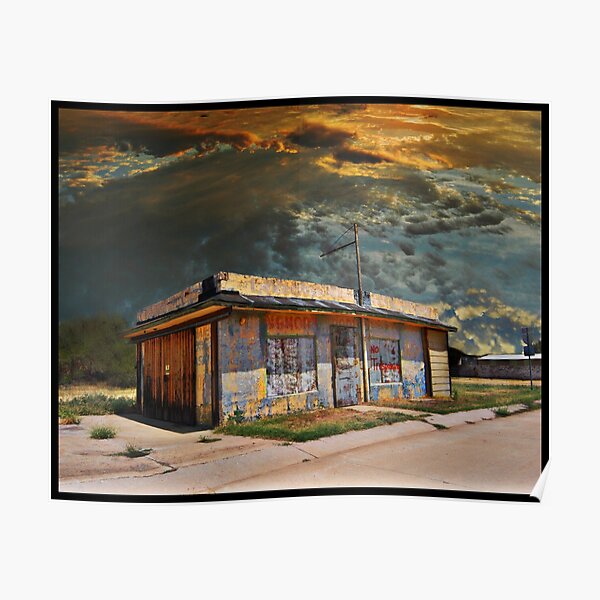 Jackson Mississippi Sky looms over McLean Texas Poster
