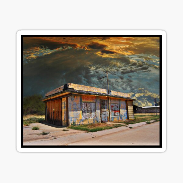 Jackson Mississippi Sky looms over McLean Texas Sticker